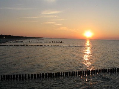 Sonnenuntergang in Zingst an der Ostsee